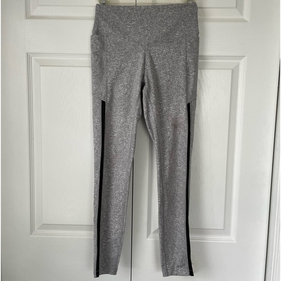 PINK - Grey Mesh Leggings - Picture 1 of 5